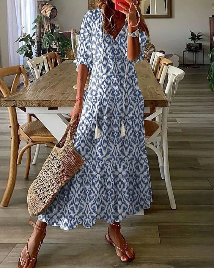 LUNA | BOHO-STIL MIDI-KLEID OHNE ANSTRENGUNG