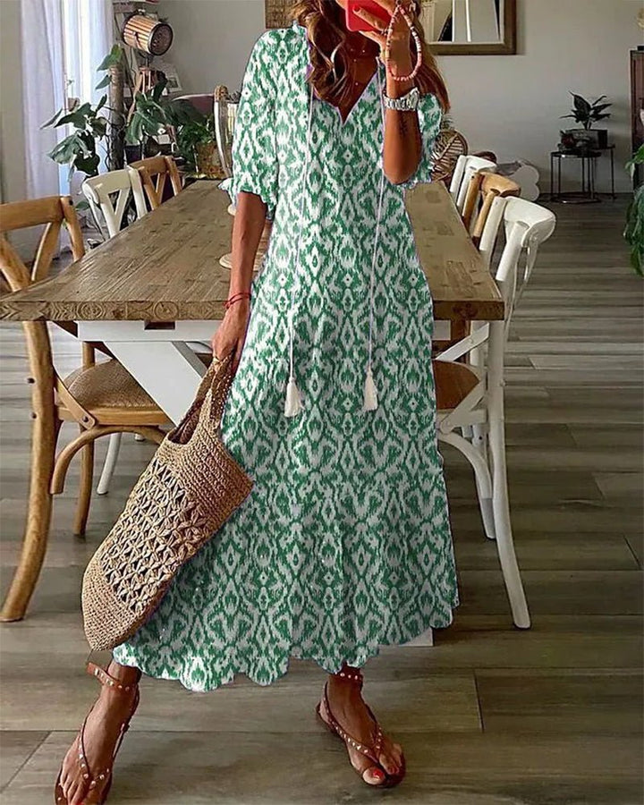 LUNA | BOHO-STIL MIDI-KLEID OHNE ANSTRENGUNG