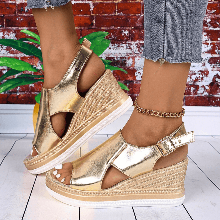 Baylie - Stilvolle Metall-Sandalen