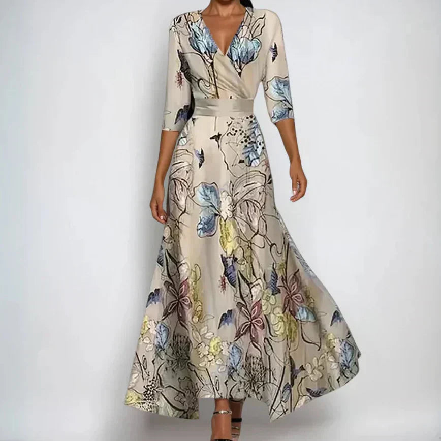 Emily | Elegantes Blumen Kleid