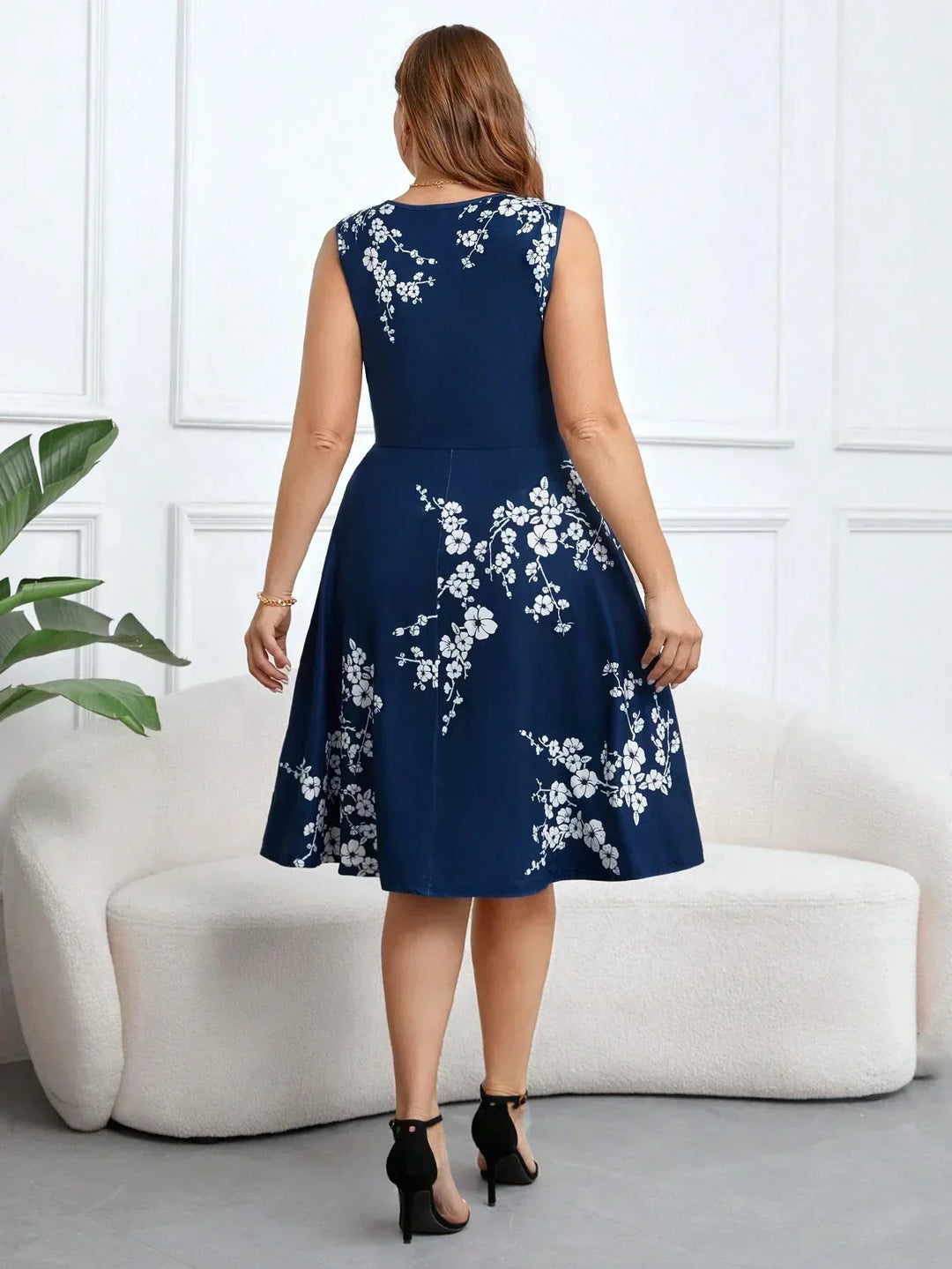 Danica - Blumen-Midikleid