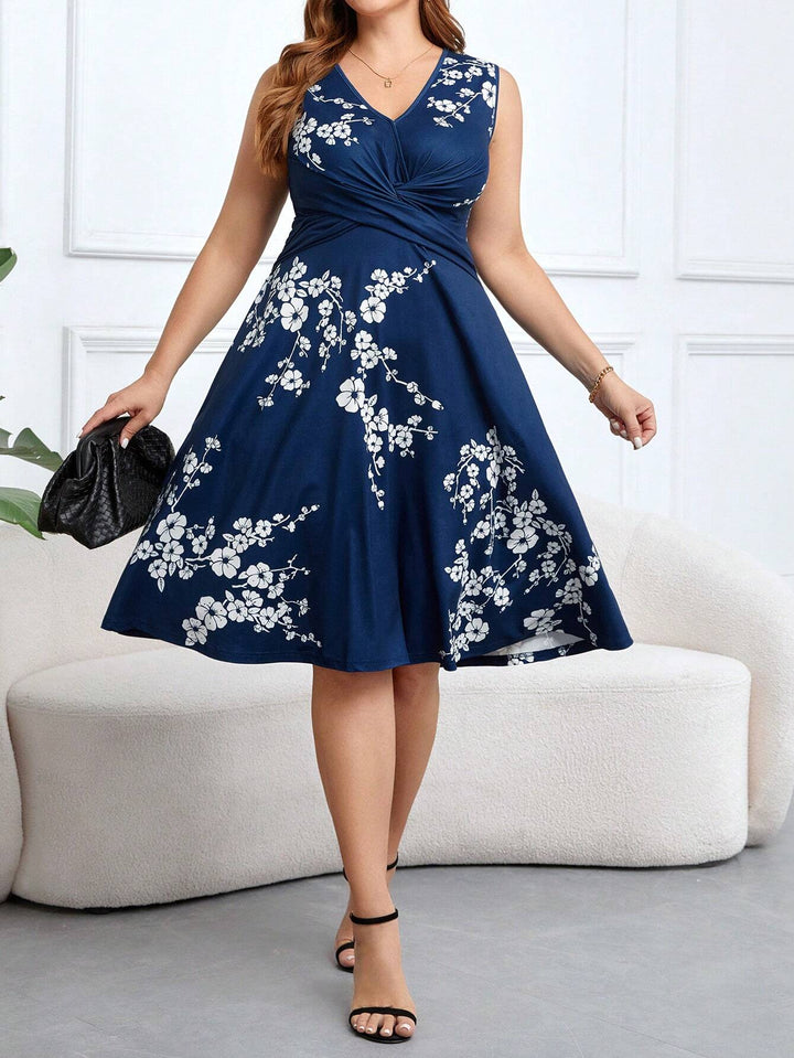 Danica - Blumen-Midikleid