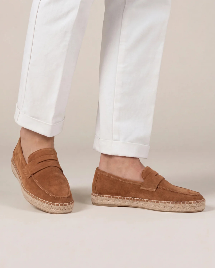 Espadrilles Riviera aus braunem Wildleder