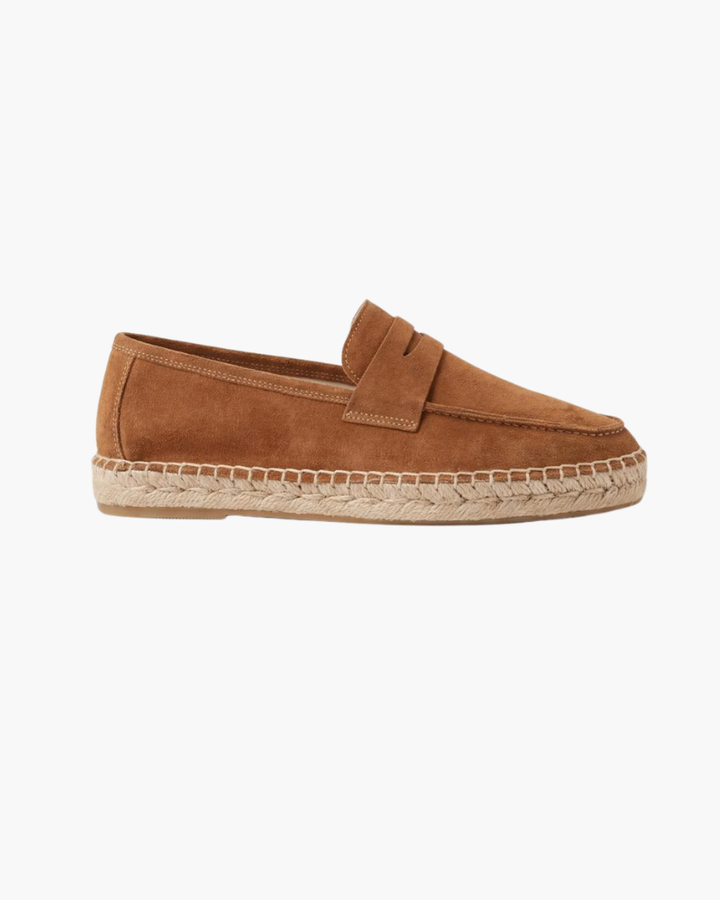 Espadrilles Riviera aus braunem Wildleder