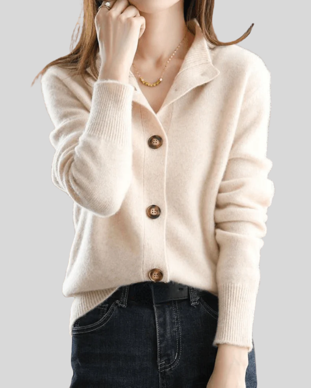 Claire | Cashmere Cardigan im Retro-Stil