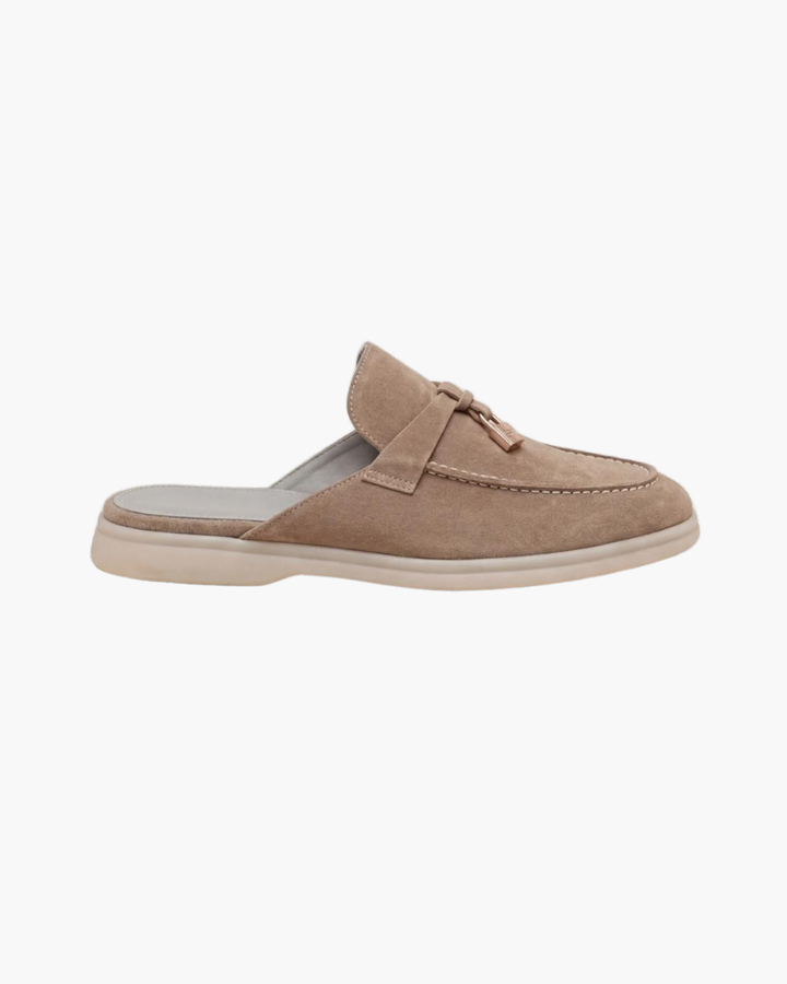 Mule Mediterraneo in Beige Suède
