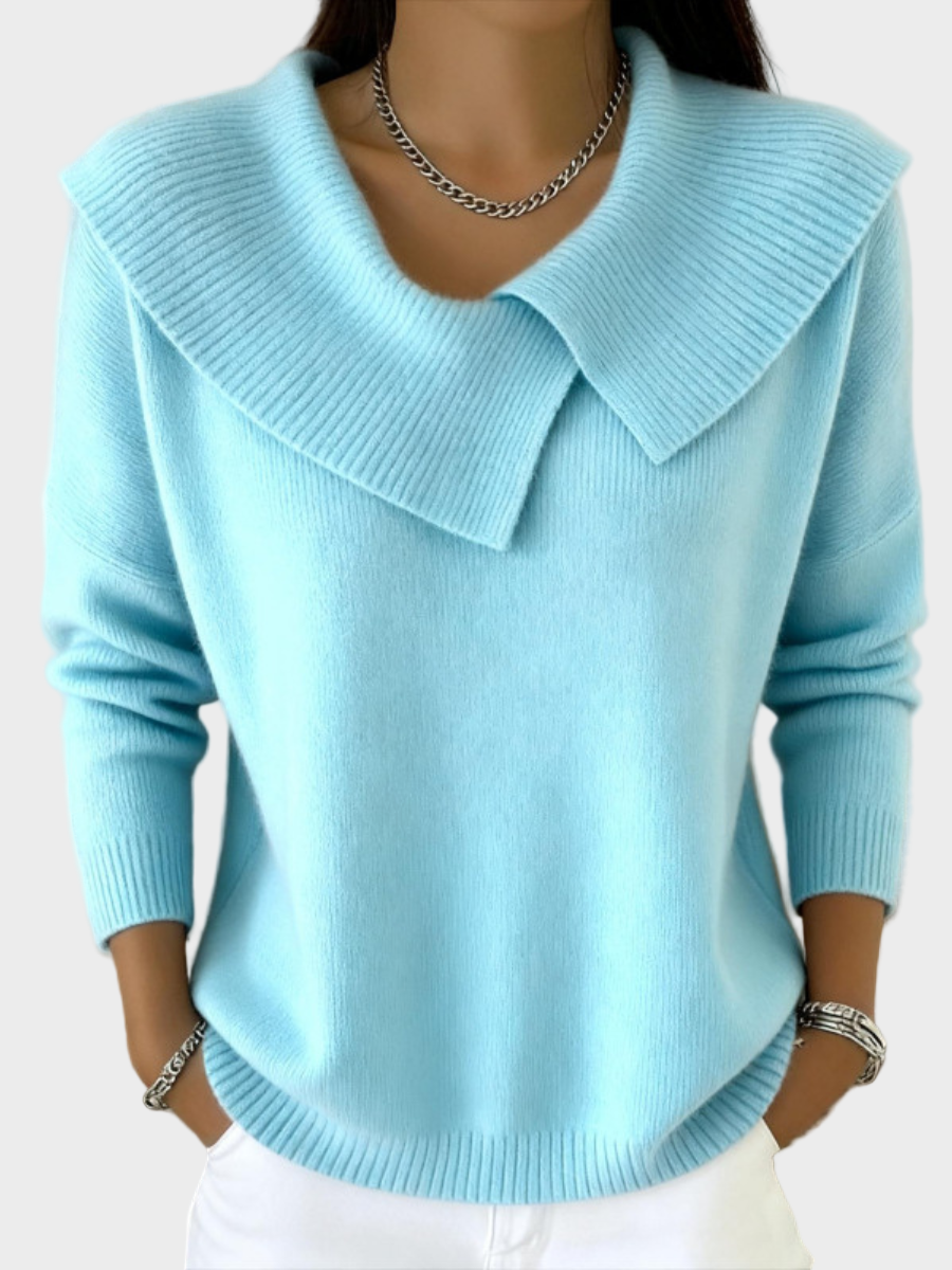 Lucia - Warmer Pullover mit weichem Kragen