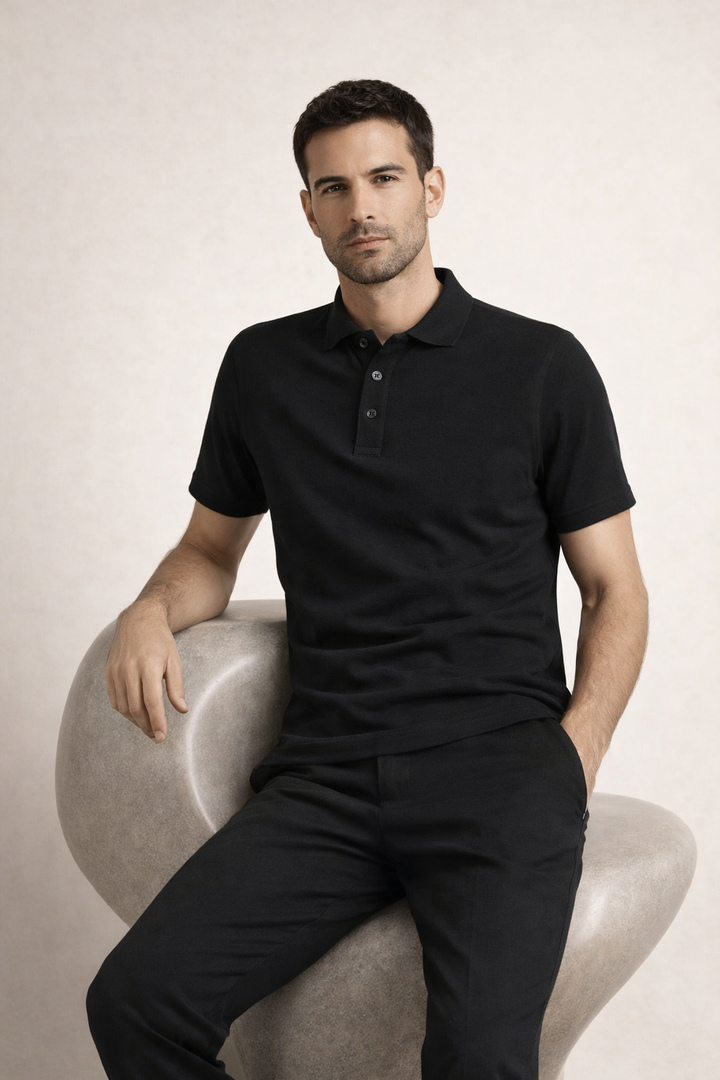 Polo Raffinata Schwarz