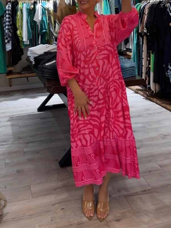 Carmilla - Lebendige Bedruckte Robe