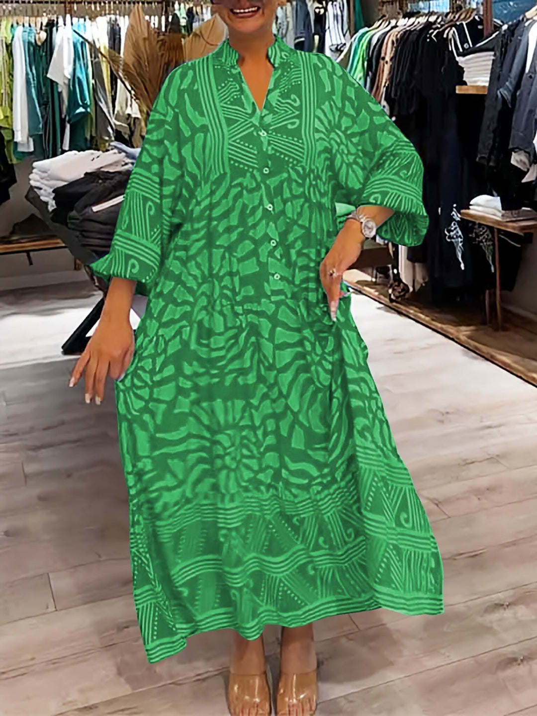 Carmilla - Lebendige Bedruckte Robe
