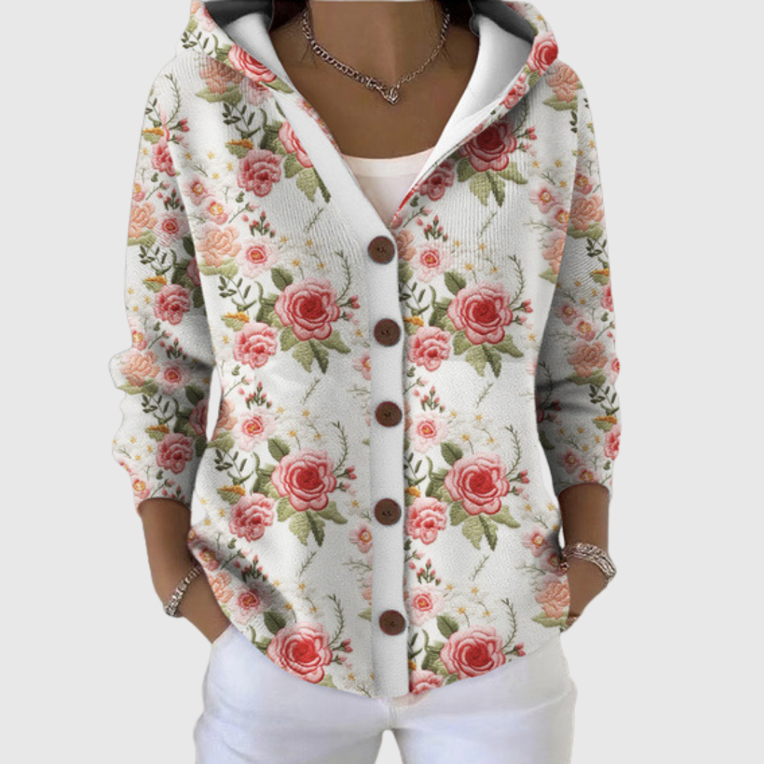 Bequemer Strickcardigan mit Kapuze