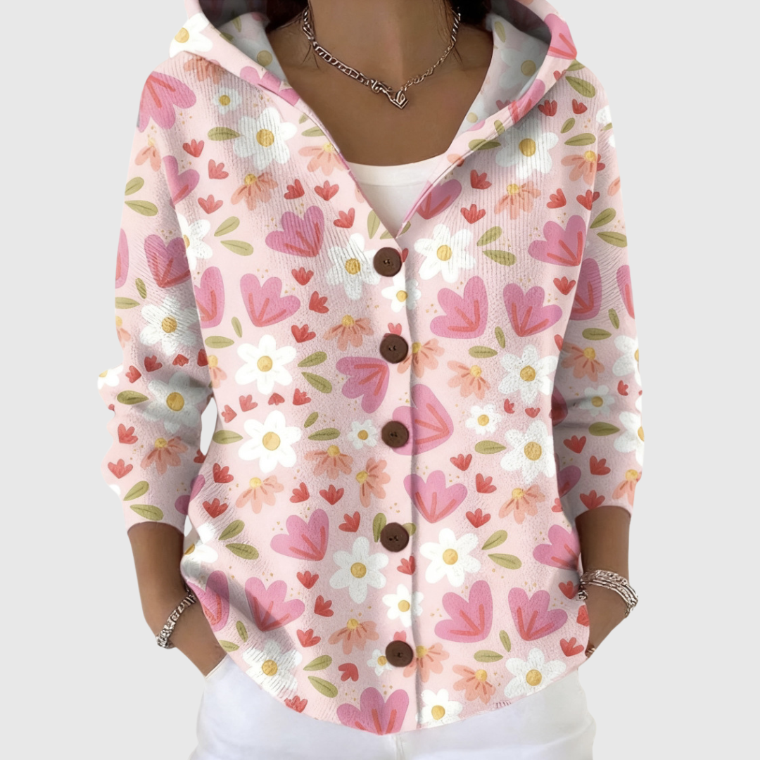 Hooded Strick-Cardigan