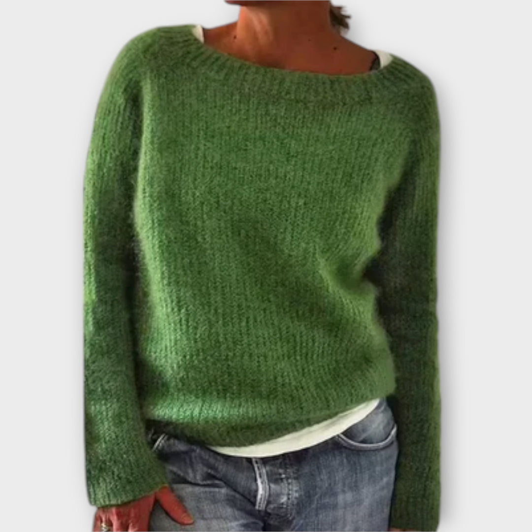 Regine - Uni Pullover grau
