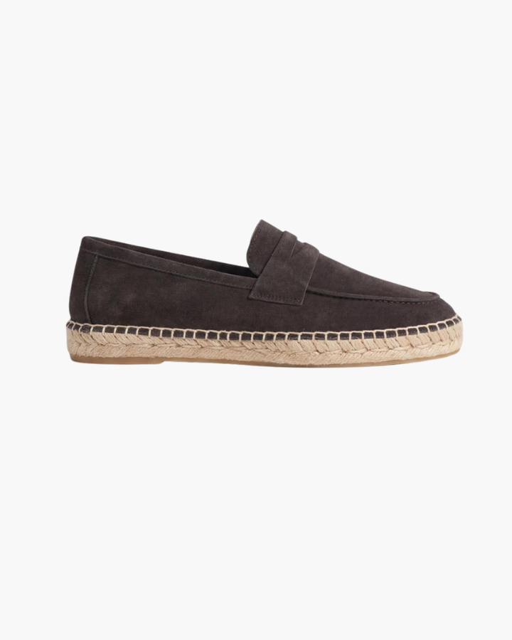 Espadrilles Kaffee Wildleder Riviera