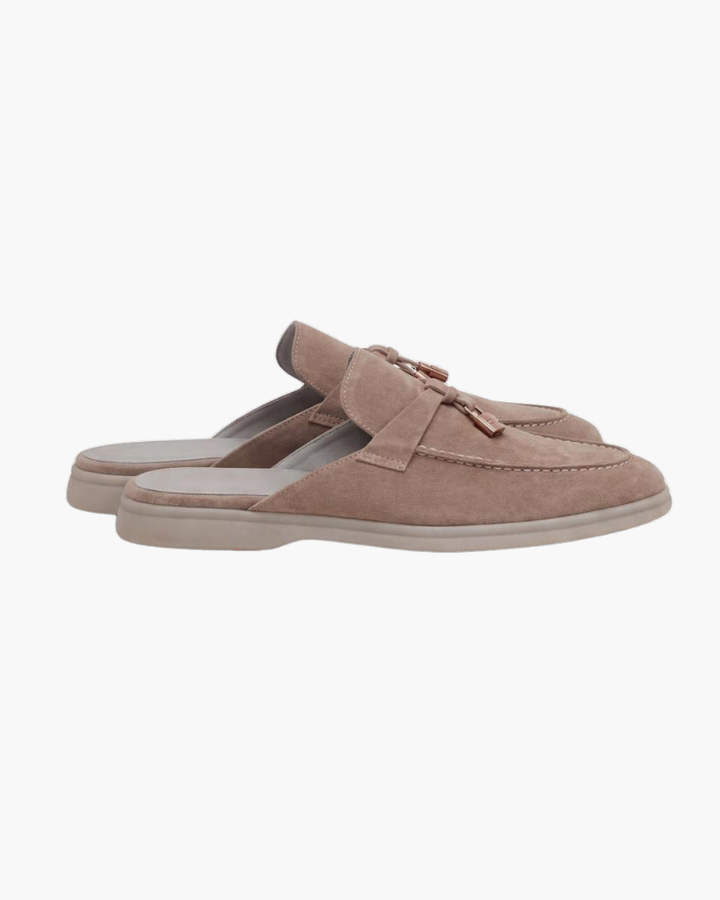 Mule Mediterraneo in Beige Suède