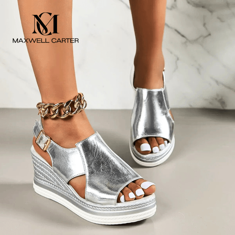 Baylie - Stilvolle Metall-Sandalen