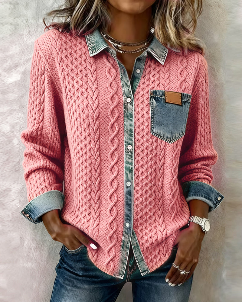 Juliane - Moderner Denim-Pullover