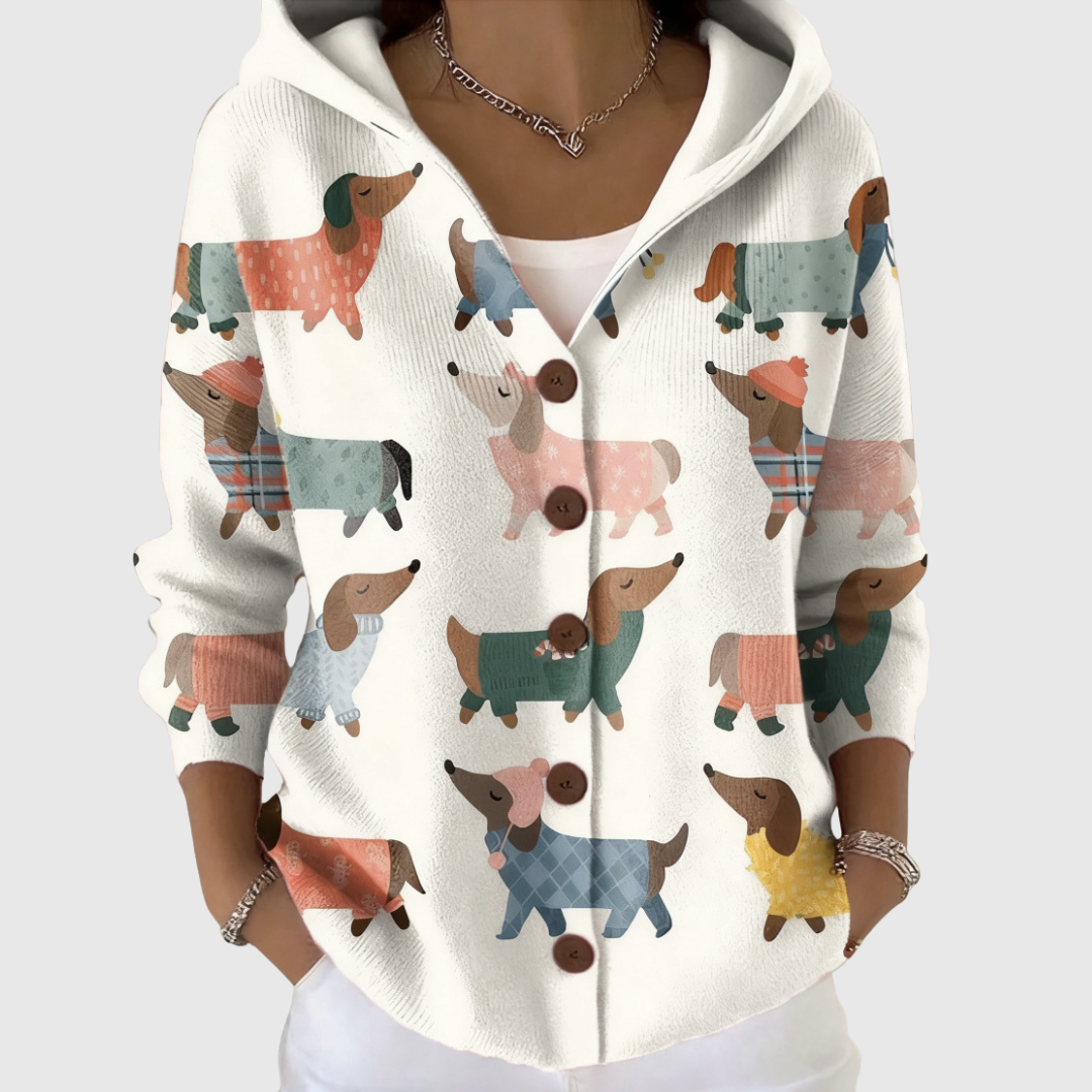 Hoodie Strickcardigan