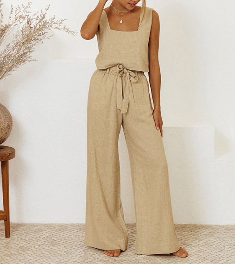 Megan - Minimalistisches Top und Schlaghose
