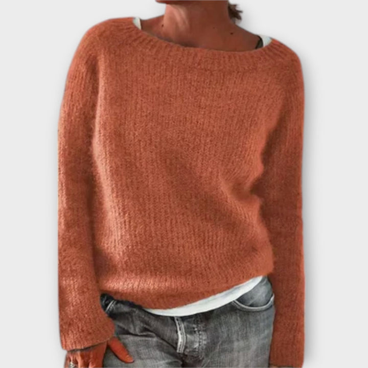 Regine - Uni Pullover grau