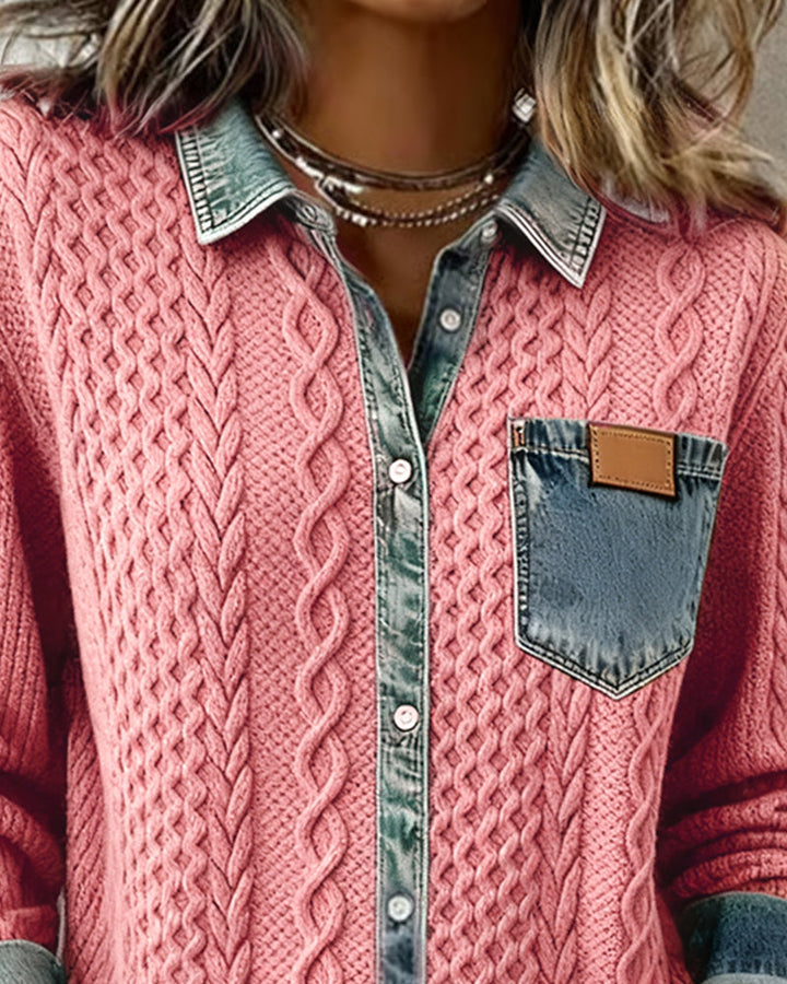 Juliane - Moderner Denim-Pullover