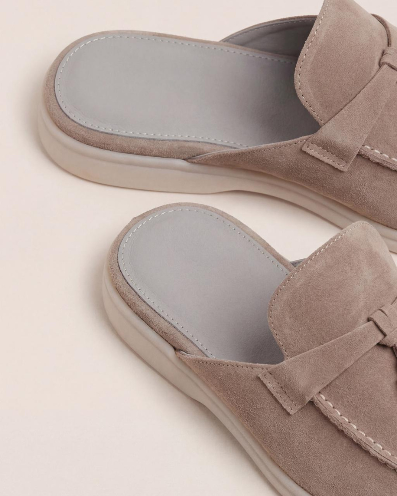 Mule Mediterraneo in Beige Suède