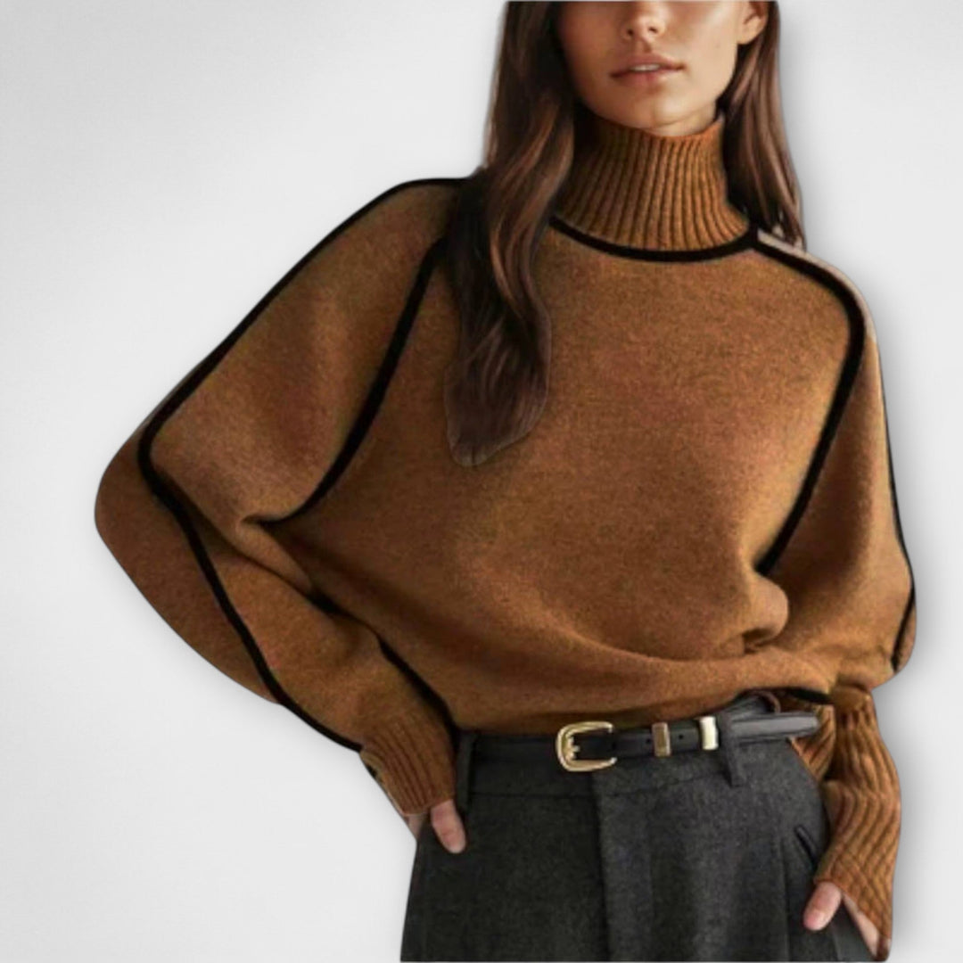 Emilie - Pullover mit Rollkragen aus weicher Wolle