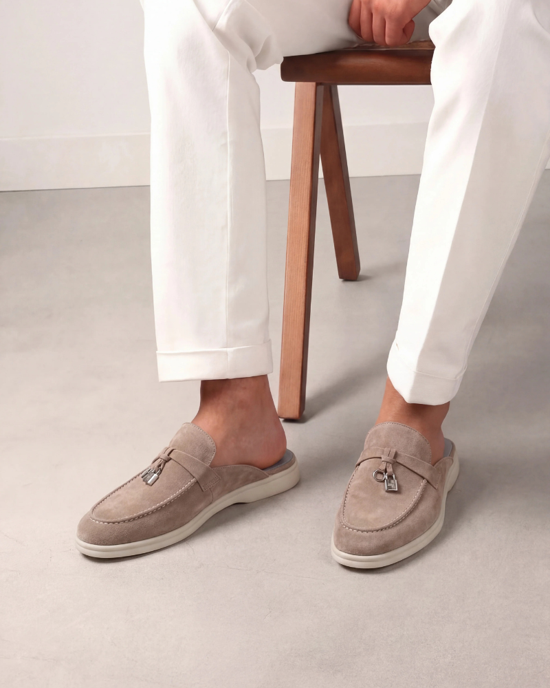 Mule Mediterraneo in Beige Suède