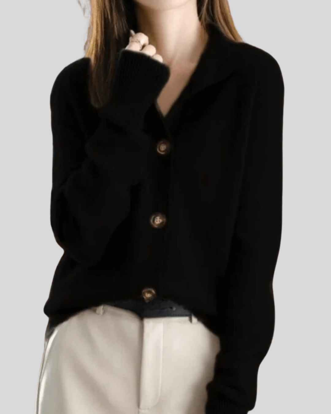 Claire | Cashmere Cardigan im Retro-Stil