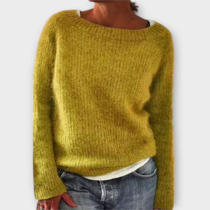 Regine - Uni Pullover grau