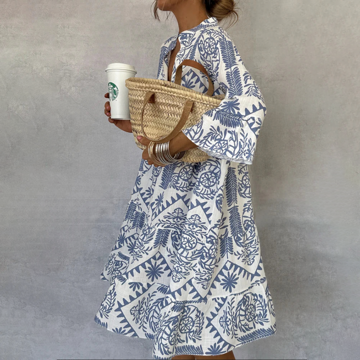 Fiorelia - Boho-Lässiges Tunika-Kleid