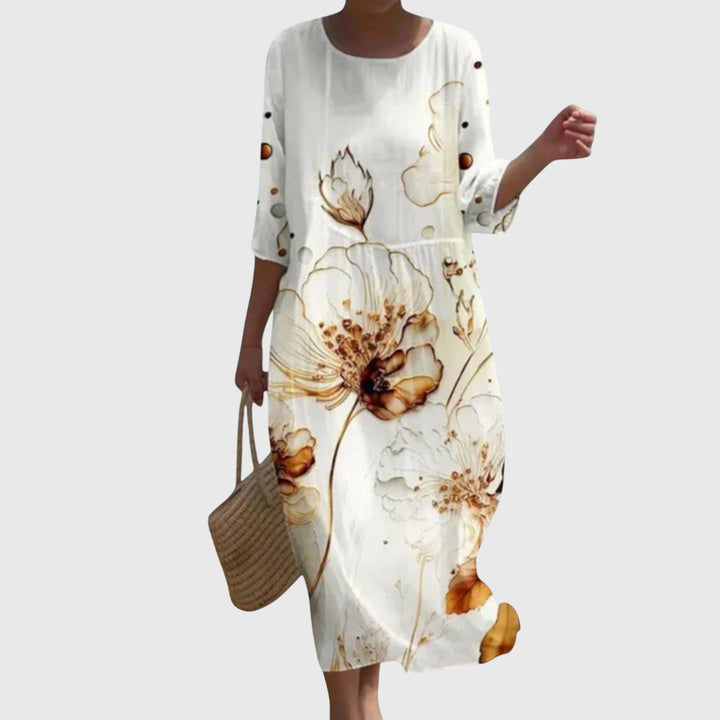 Hayley™ | Elegantes Maxikleid mit floralem Muster
