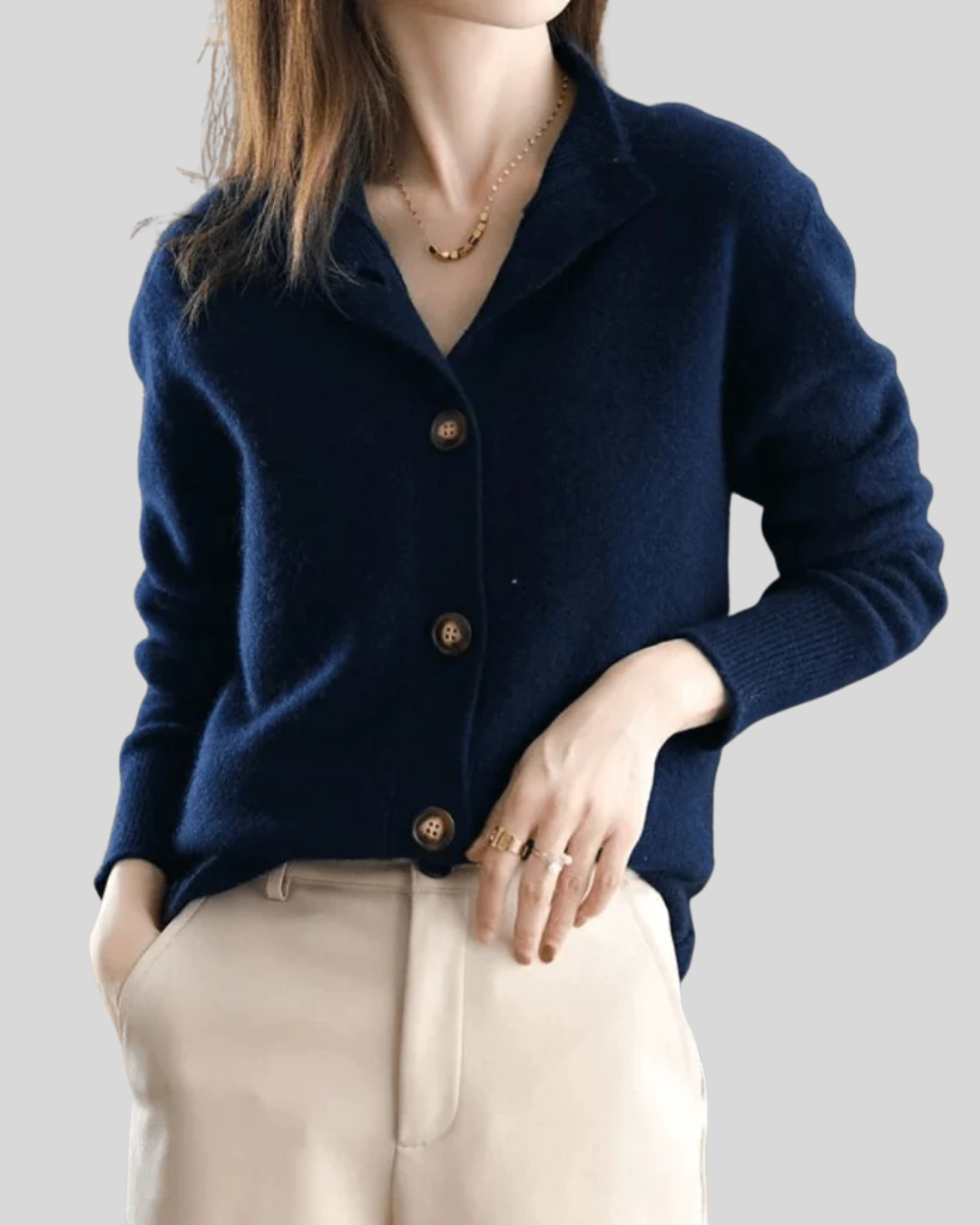 Claire | Cashmere Cardigan im Retro-Stil
