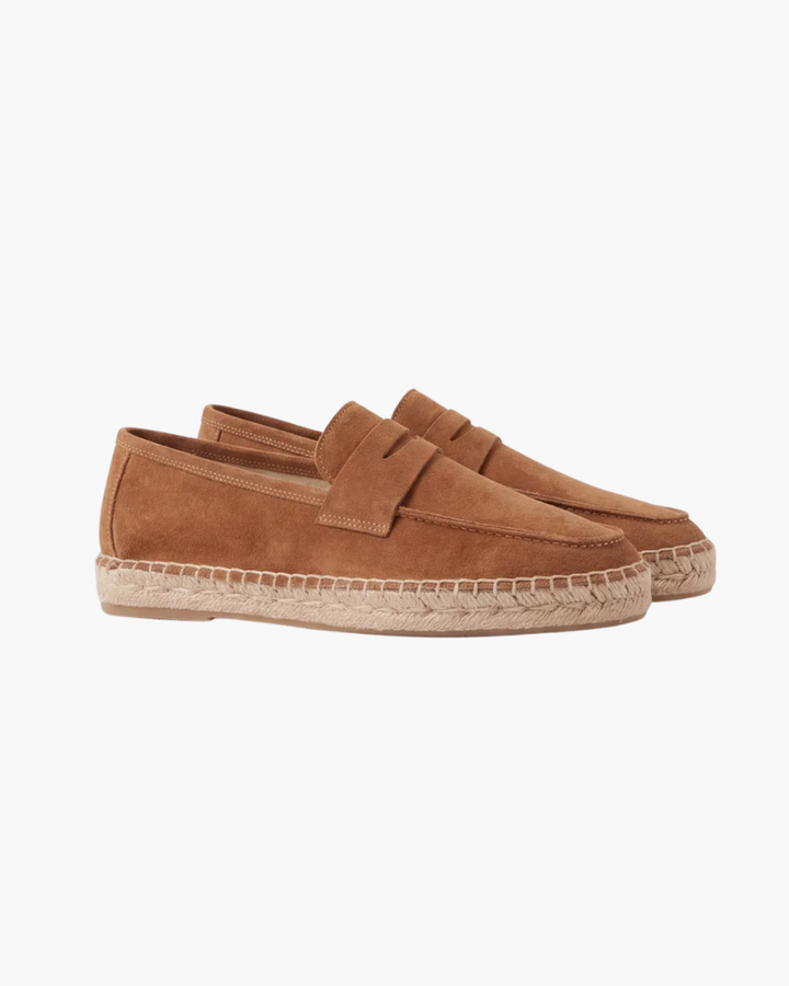 Espadrilles Riviera aus braunem Wildleder