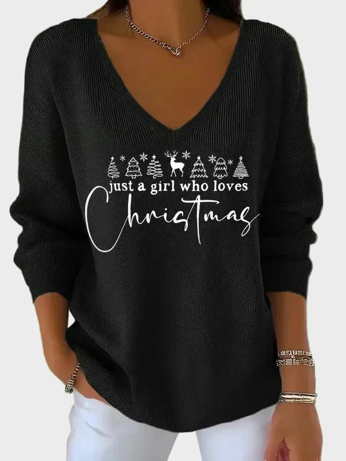 Nancy - Eleganter Weihnachts-Pullover