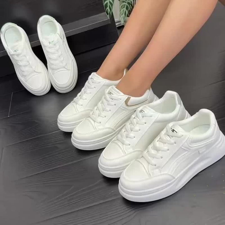 Schicke weiße Sneakers mit leichtem Komfort