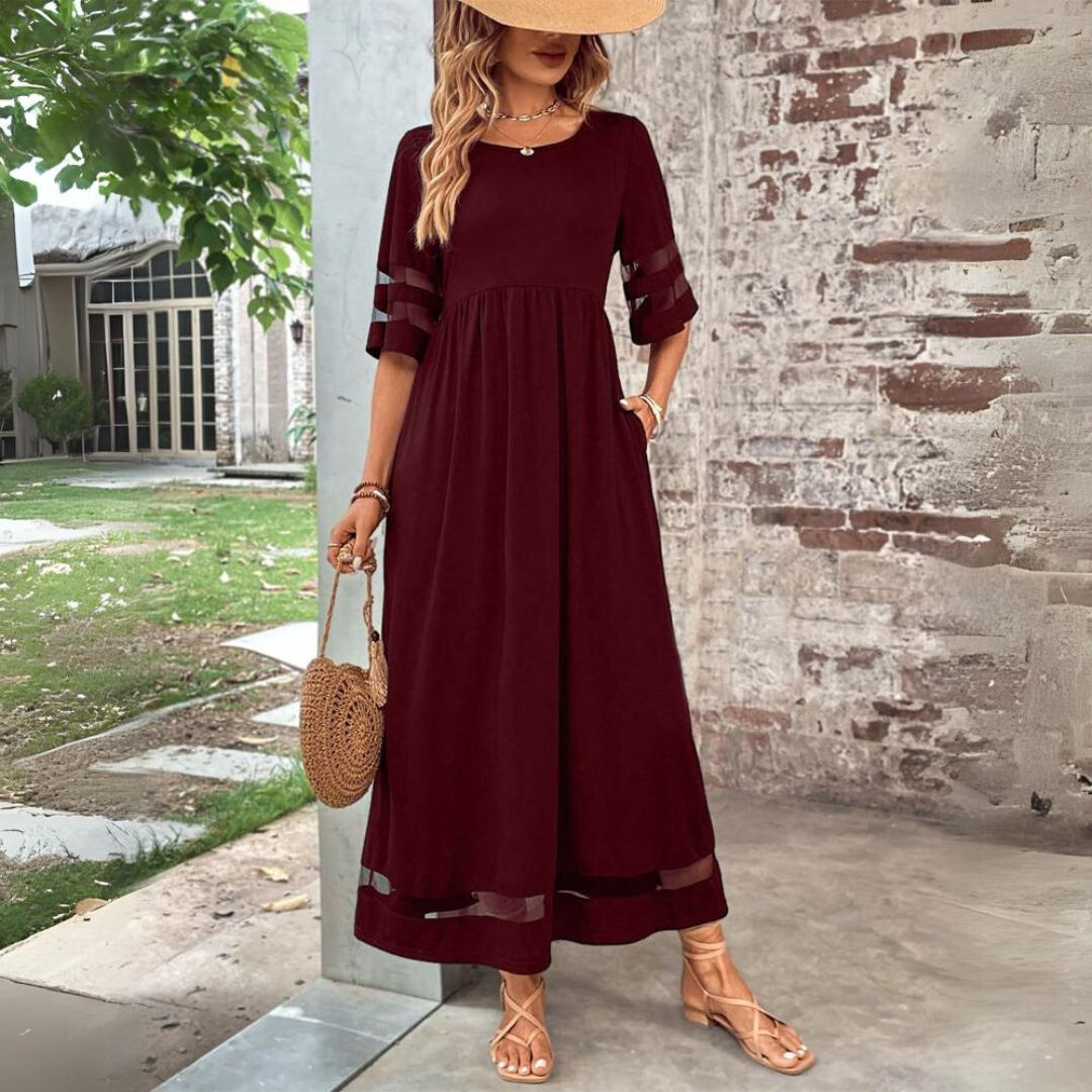 Aubrey™ – Midi-Kleid, das den Bauch schmeichelt und glättet