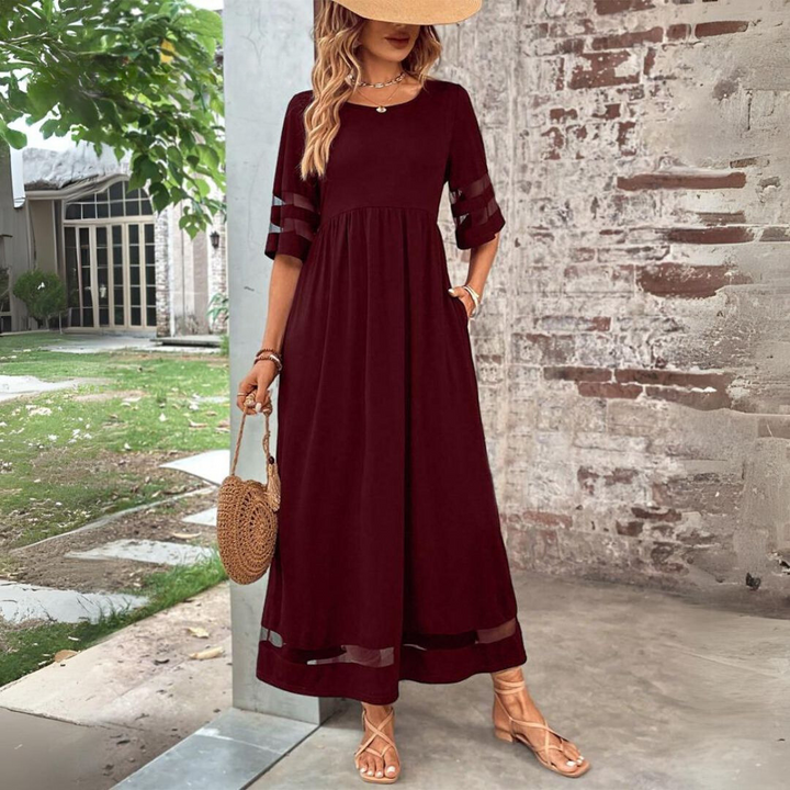 Aubrey™ – Midi-Kleid, das den Bauch schmeichelt und glättet