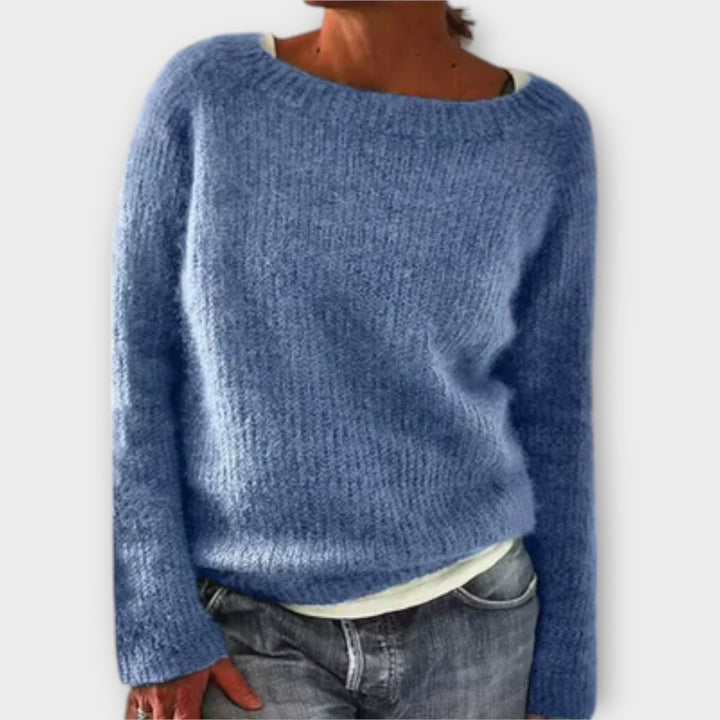 Regine - Uni Pullover grau
