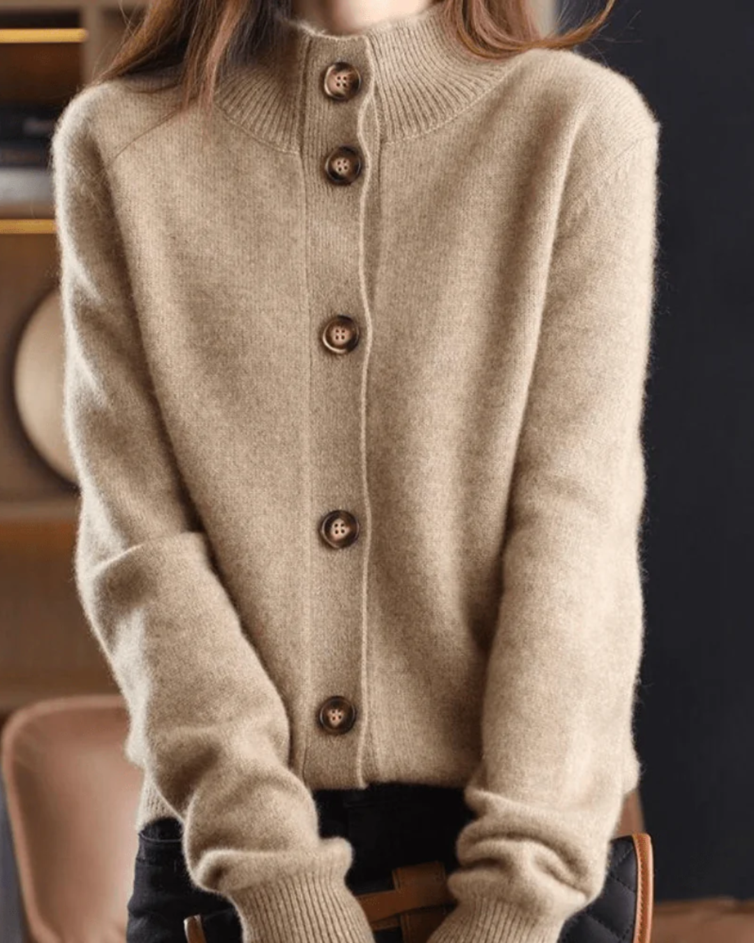Claire | Cashmere Cardigan im Retro-Stil