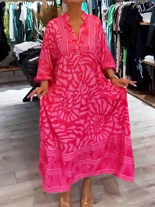 Carmilla - Lebendige Bedruckte Robe