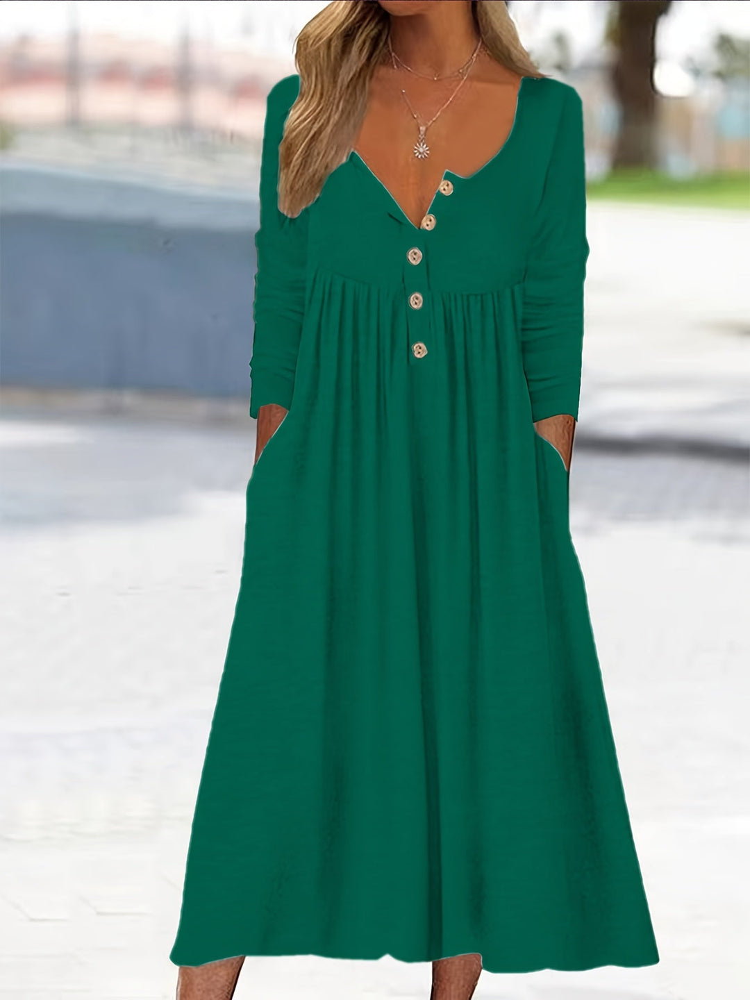 ZARA | MIDI-KLEID MIT KNÖPFEN VORNE