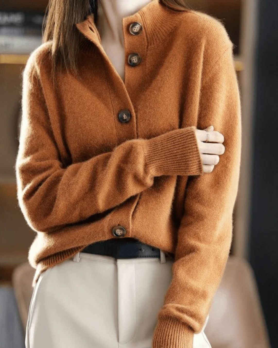 Claire | Cashmere Cardigan im Retro-Stil