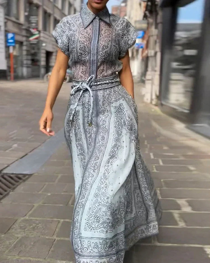 Adele - Boho-Print Zweiteiliges Ensemble