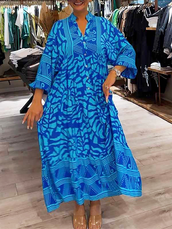 Carmilla - Lebendige Bedruckte Robe