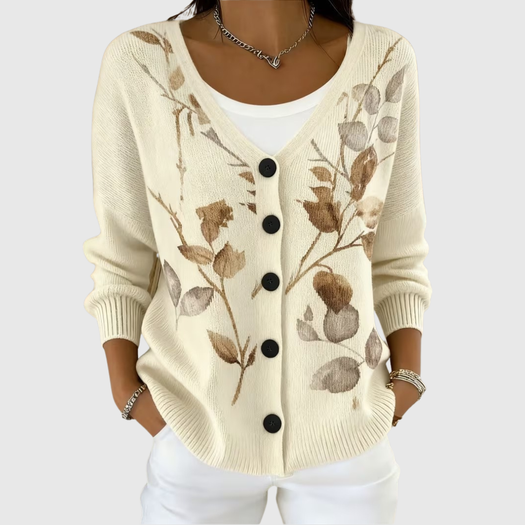 Bequemer, Knopf-Cardigan