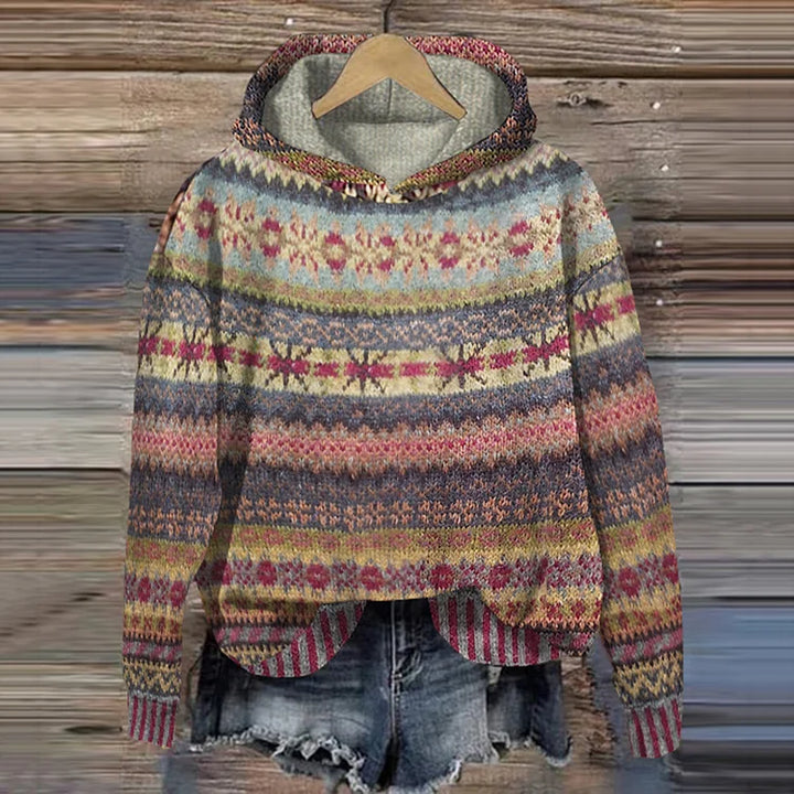 Gaby | Retro Ethnischer Hoodie