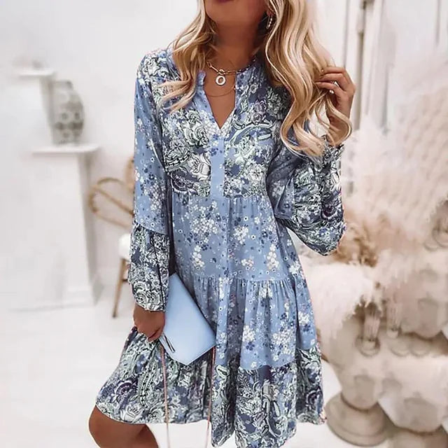 Eira - Bedrucktes Boho-Kleid