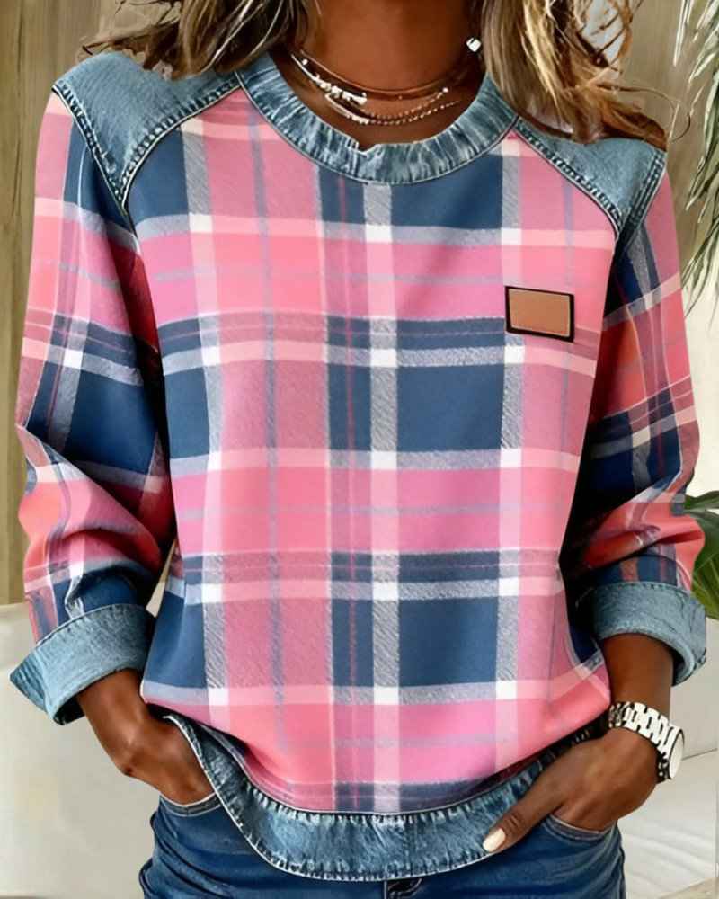 Avery - Lässiger Pullover aus Denim