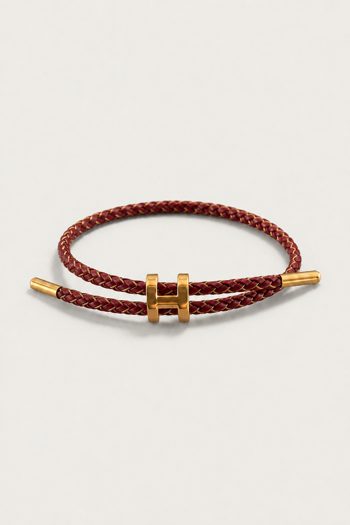 Aurea Armband Burgunder/Gold